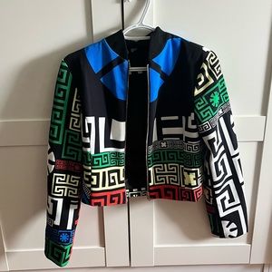 Multi-colour striped jacket
